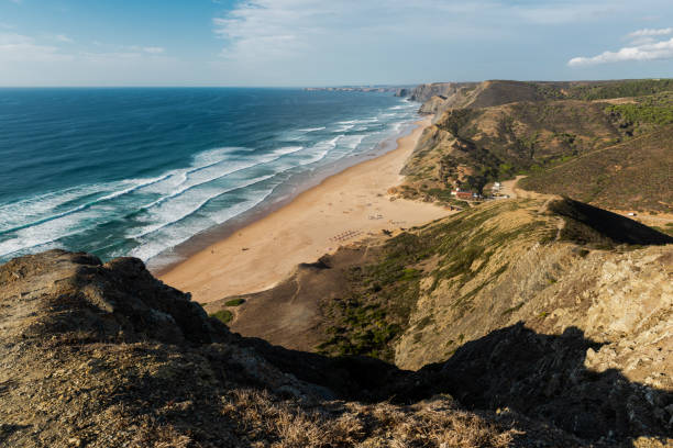 istock Sandy beach on Atlantic Ocean in Algarve, Portugal 2190940393
