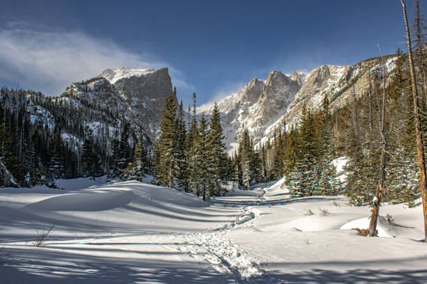 Rocky Mountains in the snow