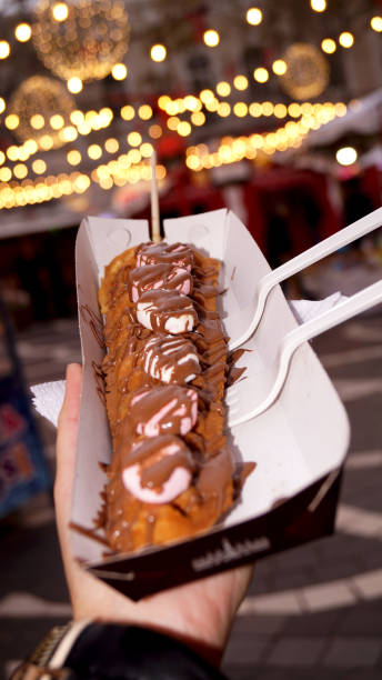 istock Xmas waffles at the xmas market 2190943991