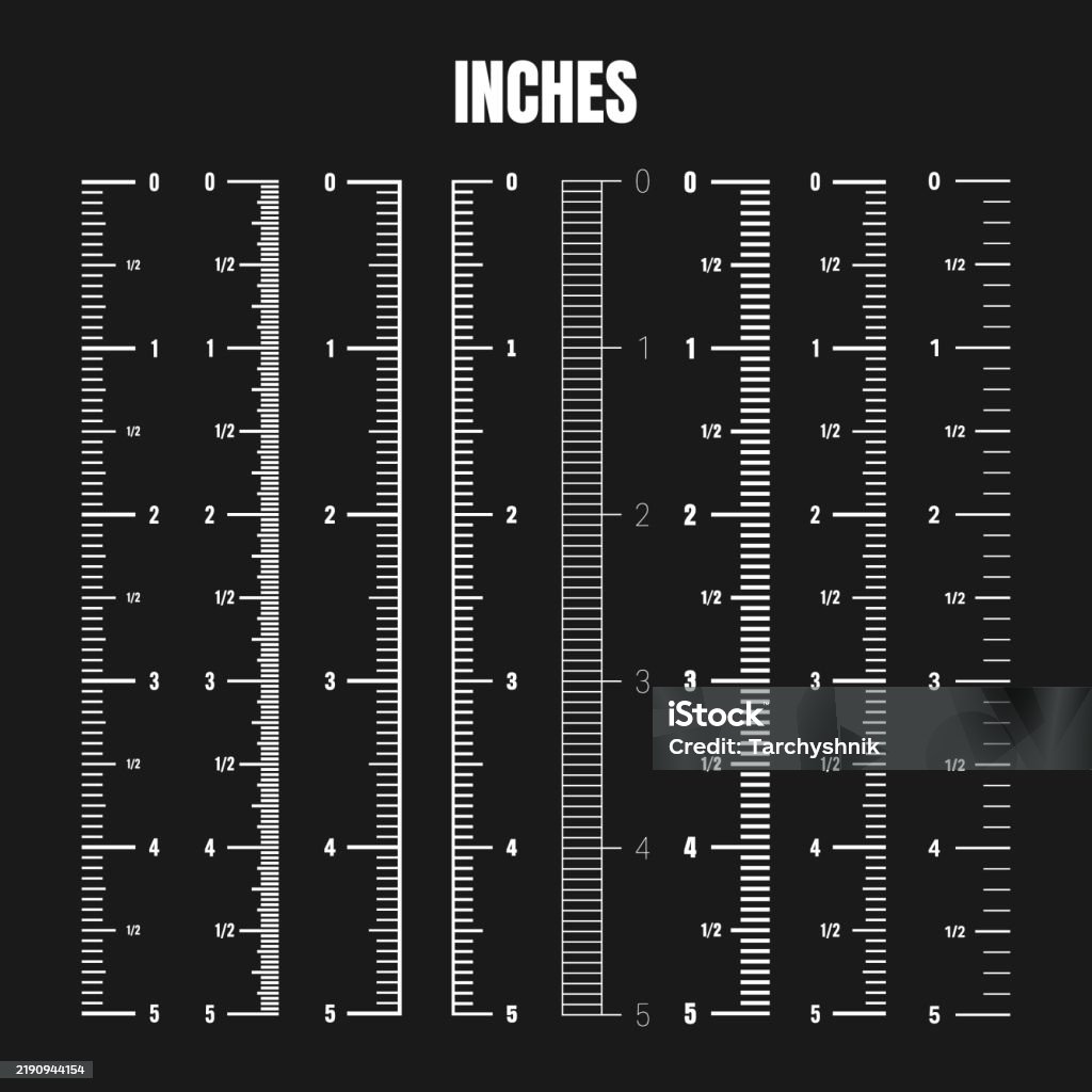 170 Inches Vertical Inch Scale For Measuring Length Or Height Various Measurement ...