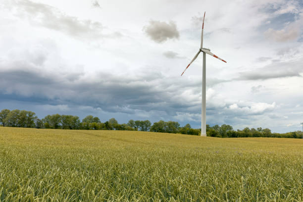 Wind turbines in the Uckermark, East Germany