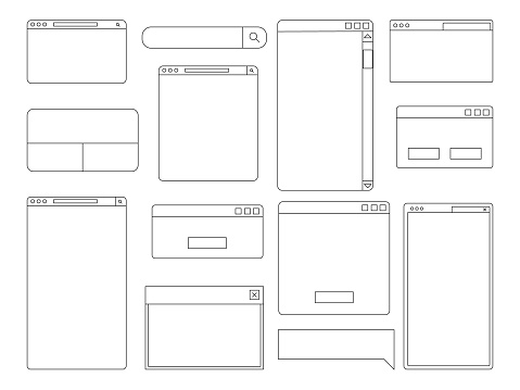 Minimalist User Interface Design Bundle Stock Illustration - Download ...