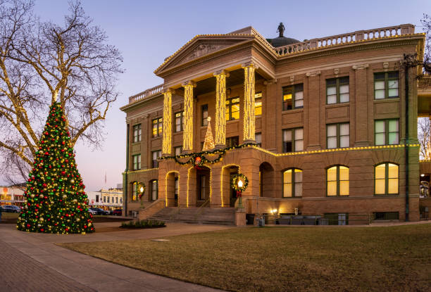 istock Entrance to Williamson County Courthouse in Georgetown TX 2190952128