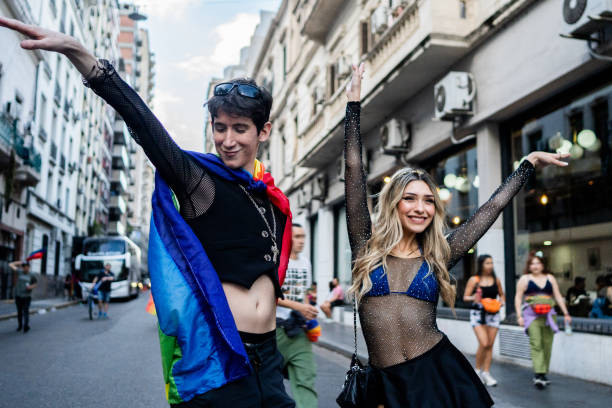 istock LGBT friends on a LGBTQIA pride event 2190953496