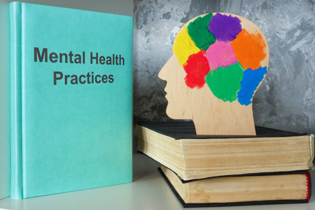 istock Mental health practices and model head. Psychological well-being. 2190956732