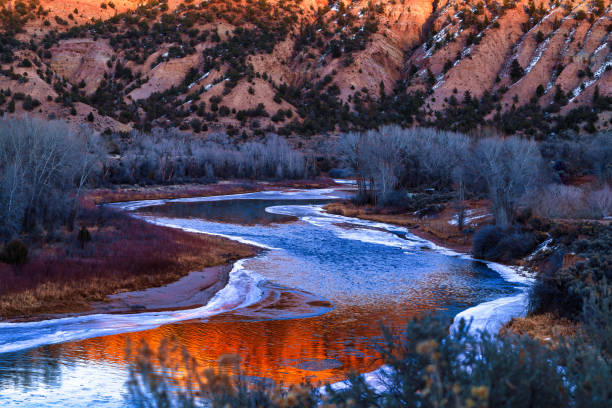 Stunning sunrise at Overlook Point near Bandelier, NM