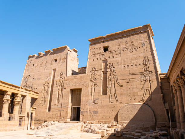 istock Entrance gate at Philae Temple, Aswan, Egypt on a sunny afternoon 2190958088