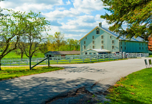 Gettysburg, USA - April 30, 2021: The house and farm of General and President Eisenhower, his  weekend retreat and a meeting place for world leaders