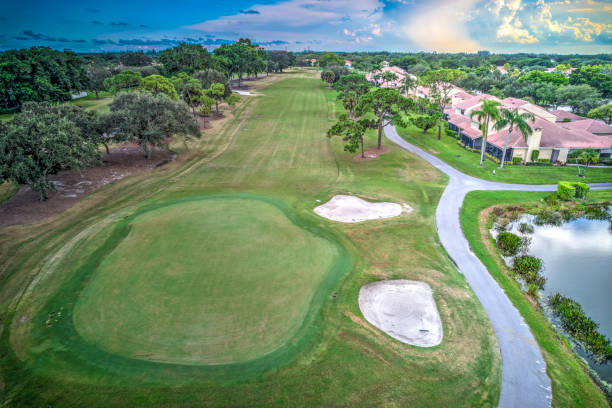 istock Aerial views of golf course community 2190969107