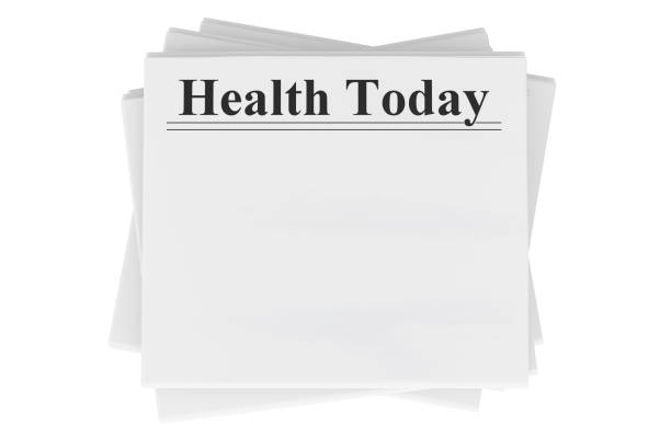 istock Health Today newspapers. Newspapers, template mock up. 3D rendering 2190970229