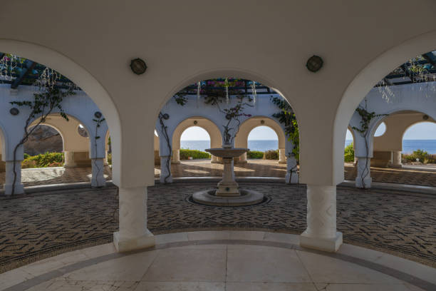 istock Kalithea, Greece, September 29, 2023 - Seaside landscape. Kalithea Therme Observator spa. Beautiful buildings built in the 1930s, Kallithea bay 2190974758