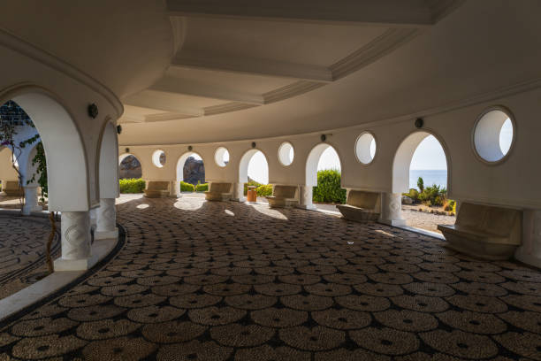 istock Kalithea, Greece, September 29, 2023 - Seaside landscape. Kalithea Therme Observator spa. Beautiful buildings built in the 1930s, Kallithea bay 2190974783