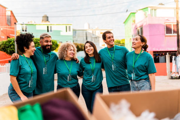 istock Volunteers talking outdoors 2190975841