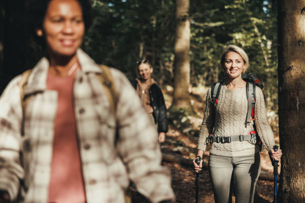 istock Women Friends Hiking On Mountain 2190976577