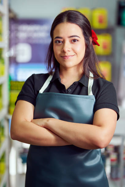 istock portrait latin female entrepreneur store worker 2190976918