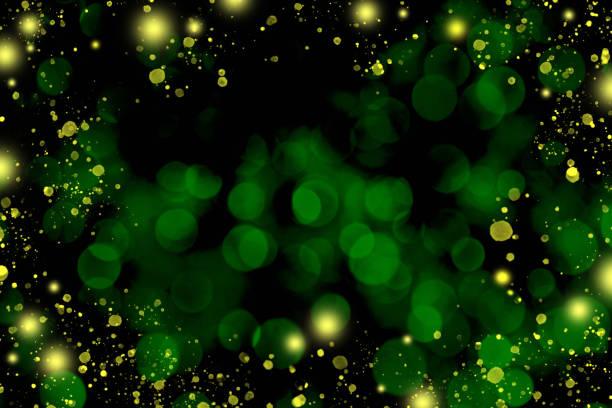 Christmas sparkling background. Beautiful bokeh lights. Space for copy. Can be used as a Christmas / New year holiday border or background.