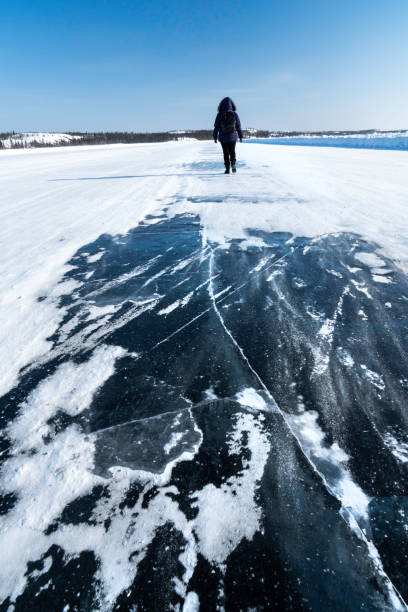 istock Ice road on Slave Lake, Northwest Territories, Canada 2191004627
