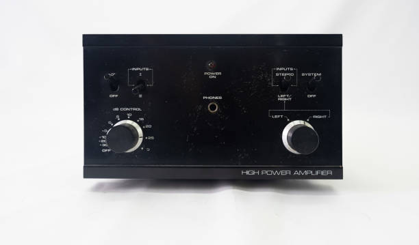 istock Professional sound equipment audio amplifier 2191006403