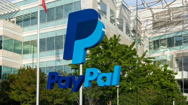 San Jose, CA, USA - June 10, 2023: PayPal headquarters in San Jose, CA, USA. PayPal Holdings, Inc. is an American multinational financial technology company operating an online payment system.