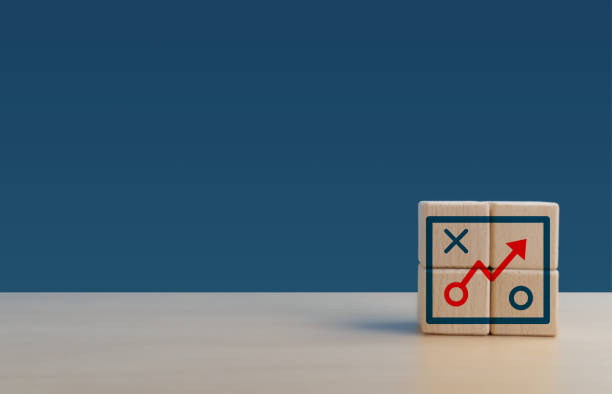istock Business strategy and planning game, planning icons on empty space 2191010913