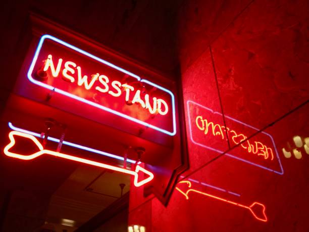 istock Neon Newsstand Sign 2191014465