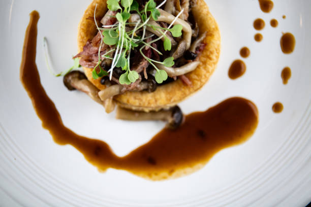 istock Mushroom pastry and Herb Gourmet Dinner 2191016182