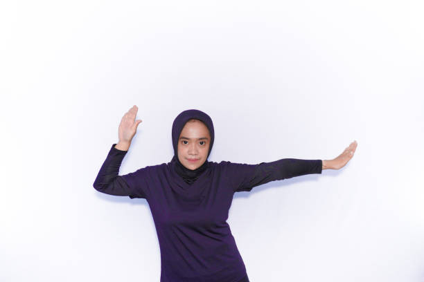 istock Warm-up exercises for women wearing hijab 2191018433