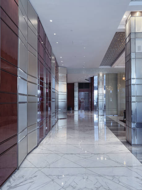 istock An elegant hotel reception area showcasing a mix of modern and classic design elements. 2191024743