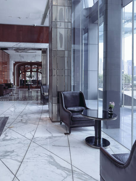 istock An elegant hotel reception area showcasing a mix of modern and classic design elements. 2191024793