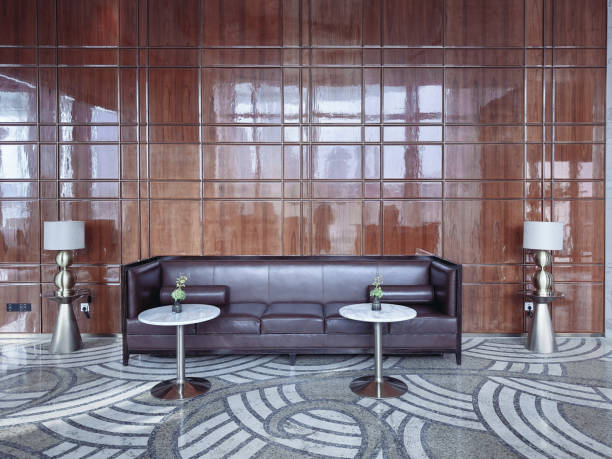 istock An elegant hotel reception area showcasing a mix of modern and classic design elements. 2191024798
