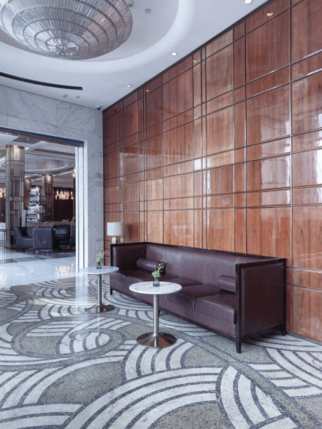 istock An elegant hotel reception area showcasing a mix of modern and classic design elements. 2191024837