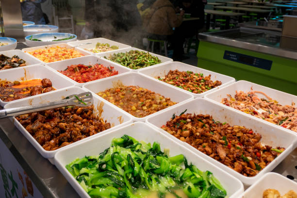 istock Delicious Sichuan cuisine on the self-service restaurant plate 2191025894