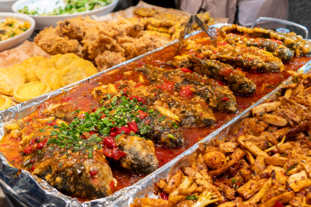 istock Delicious Sichuan cuisine on the self-service restaurant plate 2191025907