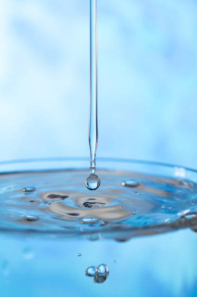 Beautiful water droplets action shot