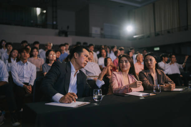 istock Asian panel judges disappointed with the participants contestant performance on stage competition 2191027053