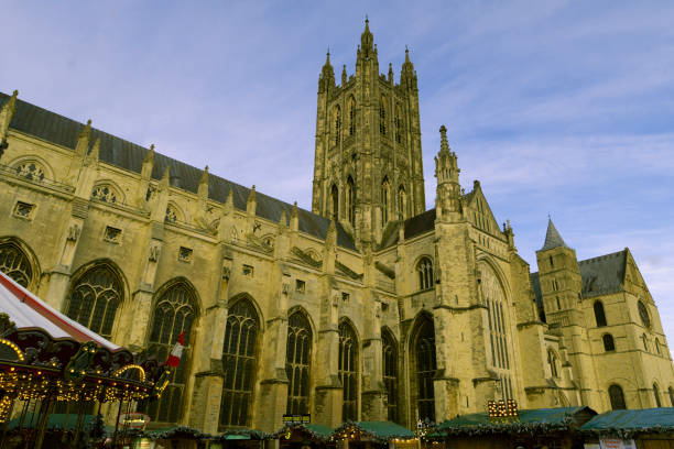 istock Christmas Market at Canterbury Cathedral. 2191028109
