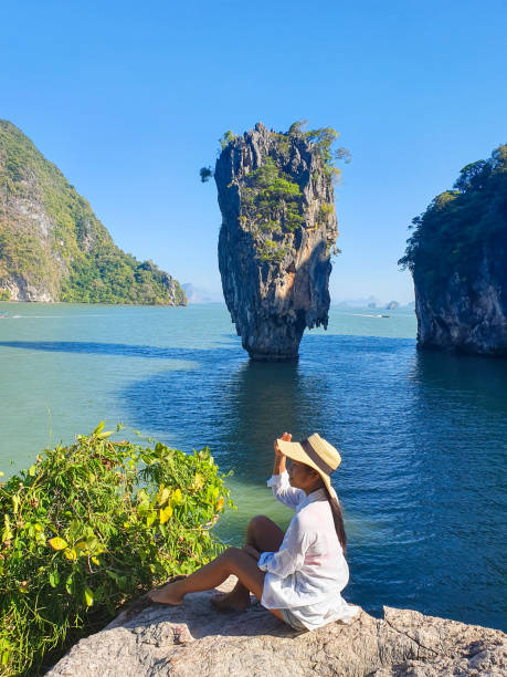 istock A peaceful moment by the turquoise waters and limestone cliffs in a tropical paradise in Thailand 2191028111