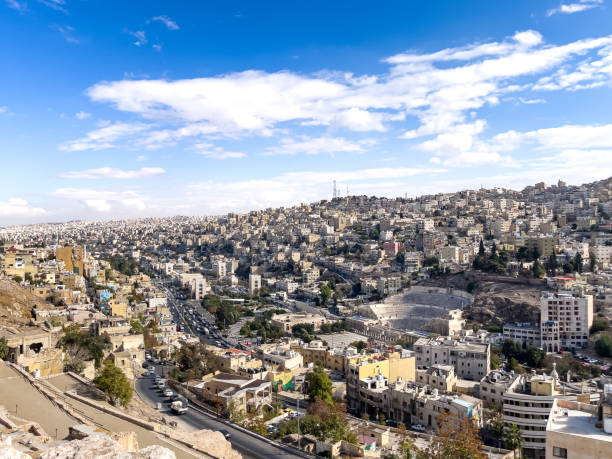 istock Impressive panoramic view of a densely built historic city with unique architecture, nestled among rolling hills under a clear and bright blue sky, offering a scenic and urban atmosphere. 2191028808