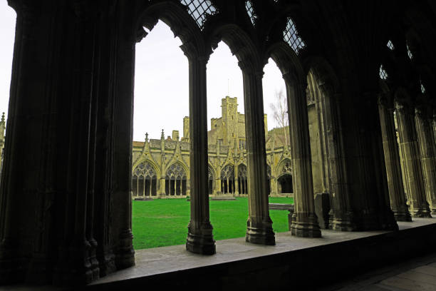 The cloisters in Canterbury Cathedral, Canterbury, Kent, England, on Friday, 20th December, 2024.