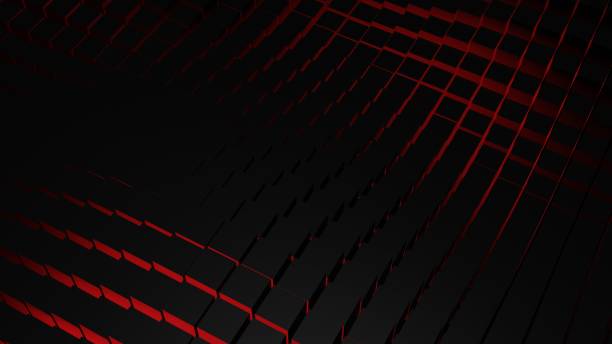 istock Modern geometric abstract design with red and black gradient tones creating a futuristic digital art style 2191031016