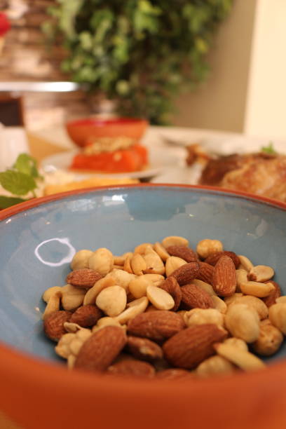 istock Cooked turkey, rice, nuts and oak plate prepared for Christmas 2024 2191031103
