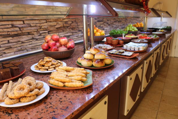 istock Carefully prepared buffet breakfast at a hotel 2191031725