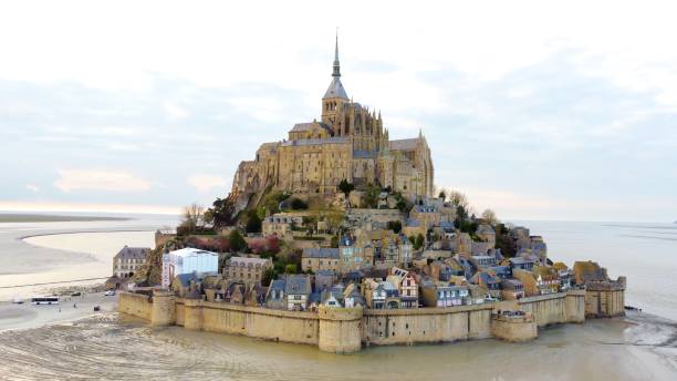 istock Mont Saint Michel Abbey and Village at Sunset 2191032199