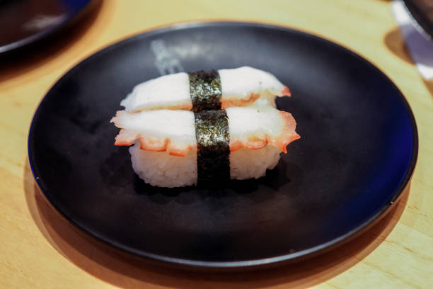 istock Tako nigiri sushi or octopus sushi on a plate 2191036718