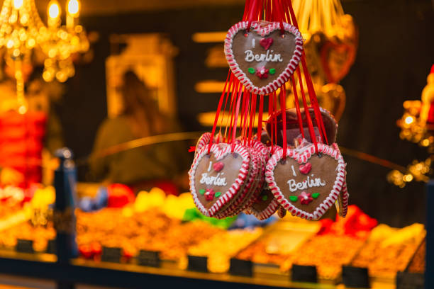 istock Heart-Shaped Gingerbread at Berlin Christmas Market 2191037610