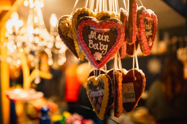istock Heart-Shaped Gingerbread at Berlin Christmas Market 2191037613