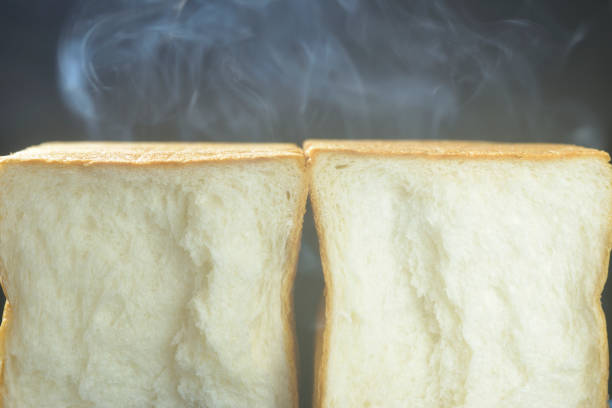 istock Freshly baked bread with steam 2191042643