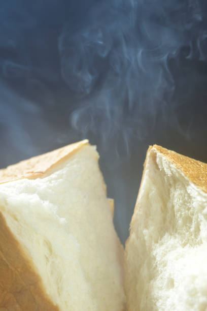 istock Freshly baked bread with steam 2191042644