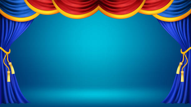 istock light blue curtains theater fabric silk decoration for movie cinema or opera hall 2191050421