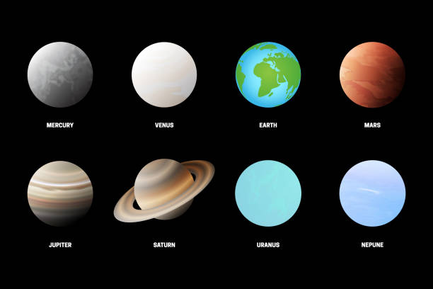 istock 3D Realistic Collection of Every Planet in the Solar System. Illustration Set with Planets Name. 2191055828